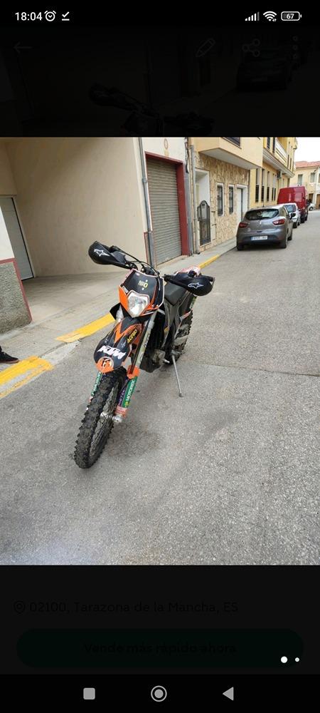 Moto KTM EXC 450 de seguna mano del año 2011 en Albacete