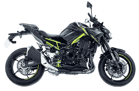 Ilustración de una moto naked