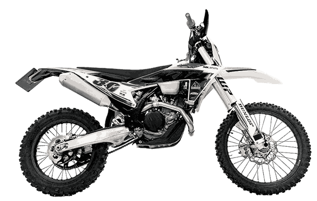 Ilustración de una moto offroad