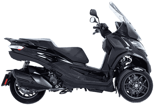 Ilustración de una moto tres ruedas